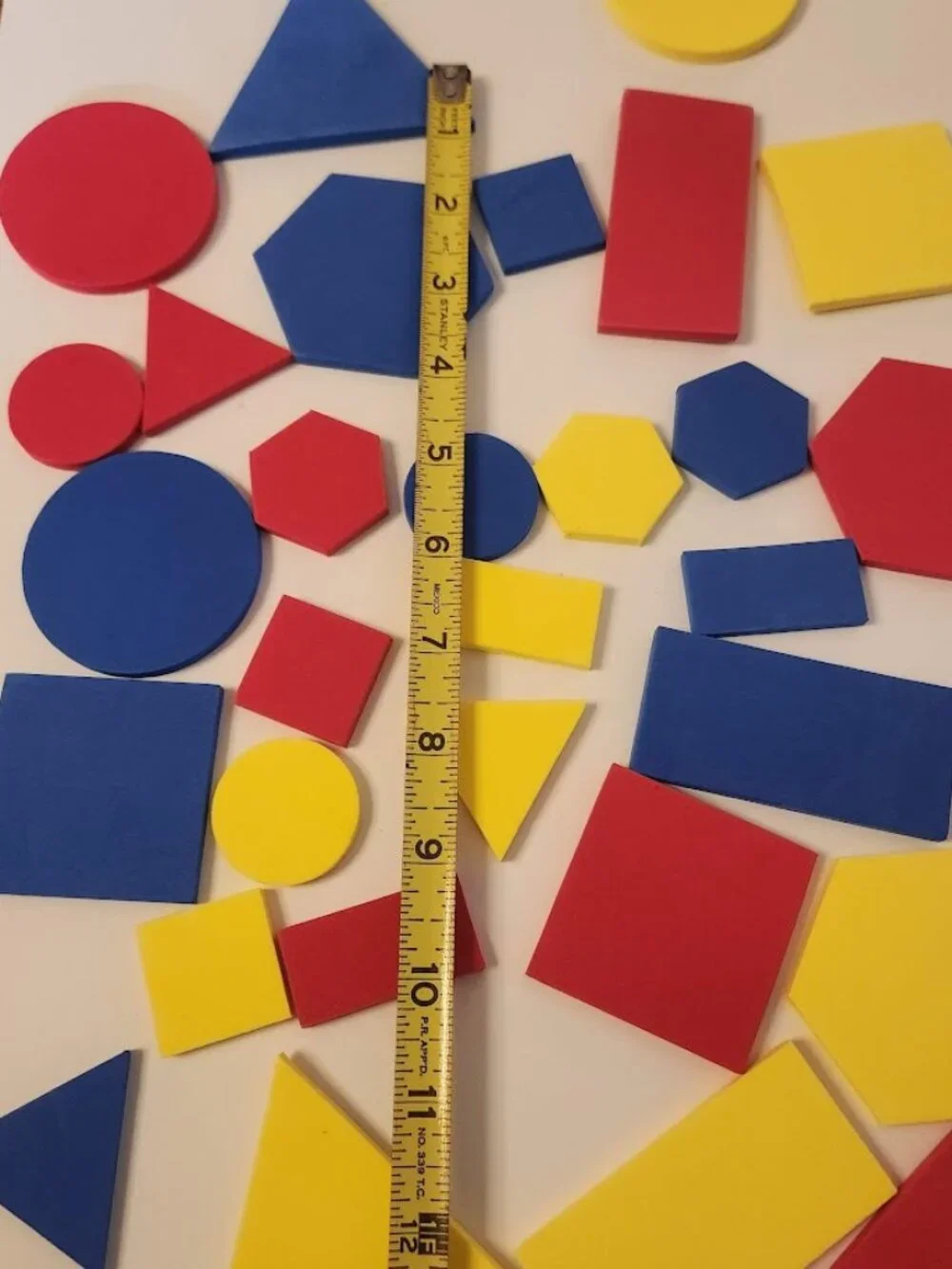 Foam Shapes Geometry Colors Colored Math Manipulatives Toys Tools Educational Ki